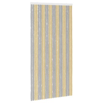 Insectengordijn Chenille Grijs en Beige 100 x 200 cm 100% PP 2