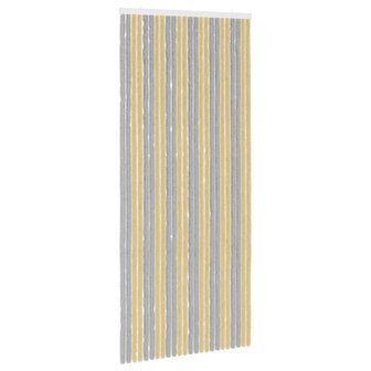 Insectengordijn Chenille Grijs en Beige 100 x 230 cm 100% PP 2