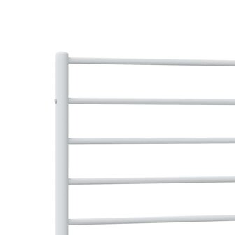 Bedframe met hoofd- en voeteneinde metaal wit 90x190 cm 9