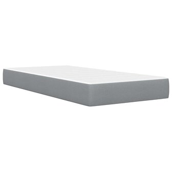 Bedframe met matras Lichtgrijs 80x 200 cm Polyester 5