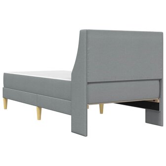 Bedframe met matras Lichtgrijs 80x 200 cm Polyester 8