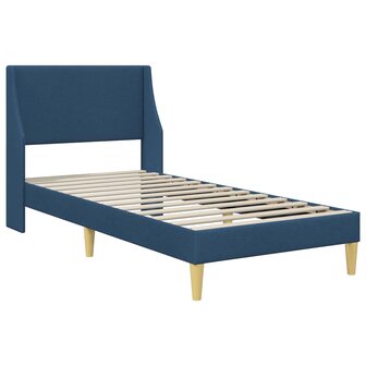 Bedframe met matras met hoofdeinde Blauw 80x 200 cm Polyester 4