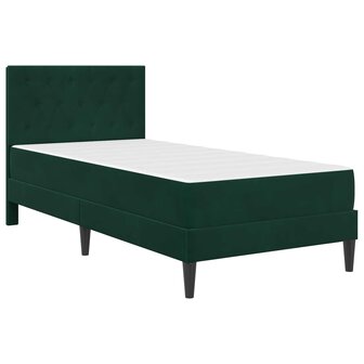 Bedframe met matras Donkergroen 80 x 200 cm Fluweel 3