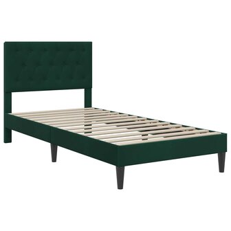 Bedframe met matras Donkergroen 80 x 200 cm Fluweel 4