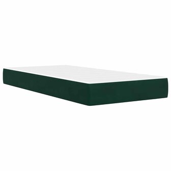 Bedframe met matras Donkergroen 80 x 200 cm Fluweel 5
