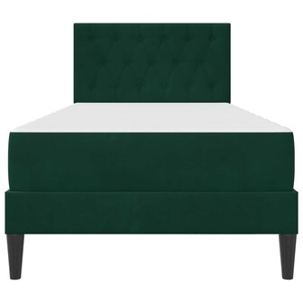 Bedframe met matras Donkergroen 80 x 200 cm Fluweel 6