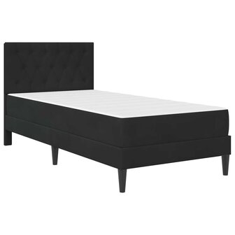 Bedframe met matras met hoofdeinde Zwart 80 x 200 cm Fluweel 3