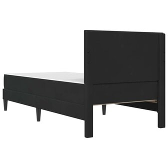 Bedframe met matras met hoofdeinde Zwart 80 x 200 cm Fluweel 8