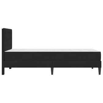 Bedframe met matras met hoofdeinde Zwart 90 x 190 cm Fluweel 7