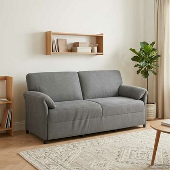 3-Zitsbank Donkergrijs 198 x 83 x 95 cm Fluweel 1