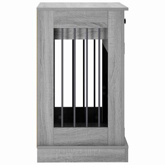 Hondenbench Meubel Grijs Sonoma 80 x 47,5 x 80 cm Bewerkt hout 5