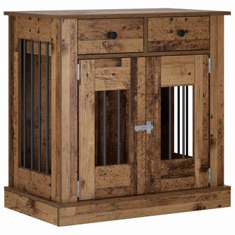 Hondenbench Meubel Oud hout 80 x 47,5 x 80 cm Bewerkt hout 2