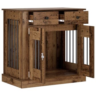 Hondenbench Meubel Oud hout 80 x 47,5 x 80 cm Bewerkt hout 3