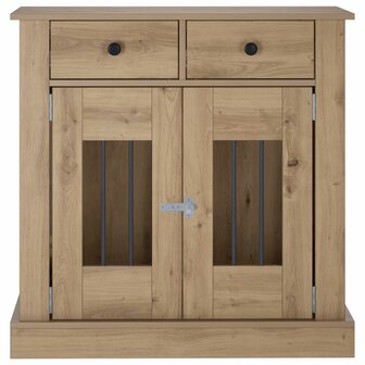 Hondenbench Meubel Artisanaal eiken 80 x 47,5 x 80 cm 4