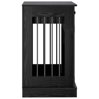 Hondenbench Meubel Zwart eiken 90 x 47,5 x 80 cm Bewerkt hout 5