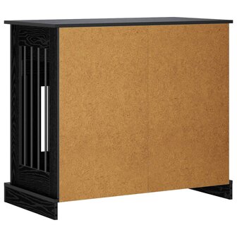 Hondenbench Meubel Zwart eiken 90 x 47,5 x 80 cm Bewerkt hout 6