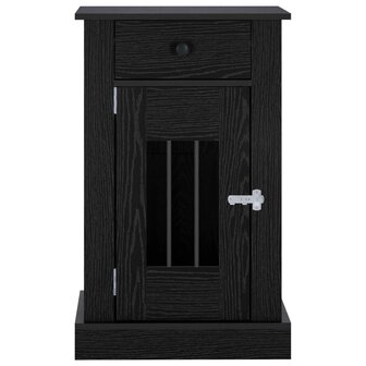 Hondenbench Meubel Zwart eiken 50 x 47,5 x 80 cm Bewerkt hout 4