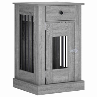 Hondenbench Meubel Grijs Sonoma 50 x 47,5 x 80 cm Bewerkt hout 2