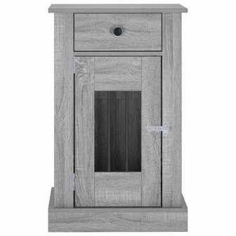 Hondenbench Meubel Grijs Sonoma 50 x 47,5 x 80 cm Bewerkt hout 4