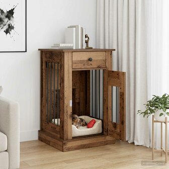 Hondenbench Meubel Oud hout 50 x 47,5 x 80 cm Bewerkt hout 1