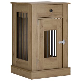 Hondenbench Meubel Artisanaal eiken 50 x 47,5 x 80 cm 2