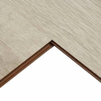 Laminaatvloer Wit gewassen Bruin 101 x 20 x 0,8 cm 5 st 3