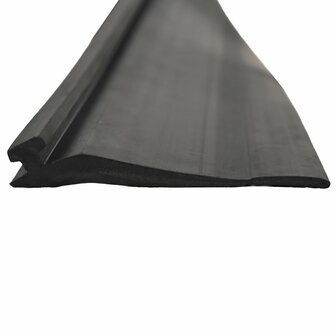 Garage Deurafsluiting Zwart 52 x 2 mm 5,5 m PVC 3