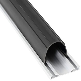 Garage Deurafsluiting Zwart 70 x 6 mm 4,5 m PVC 5