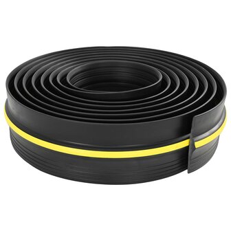 Drempelprofiel voor garagedeurZwart en Geel 12 x 90 mm 3 m PVC 2