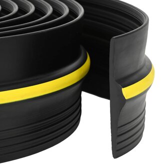 Drempelprofiel voor garagedeurZwart en Geel 12 x 90 mm 12 m PVC 1