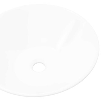 Keramische wasbak taps (wit) 4