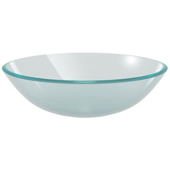 Wasbak gehard glas 42 cm matglas 2