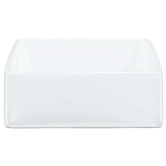 Wasbak 37x37x13 cm vierkant keramiek wit 5