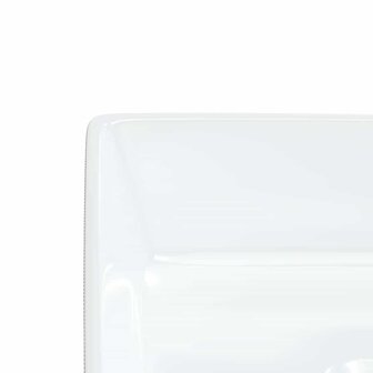 Wasbak 37x37x13 cm vierkant keramiek wit 7