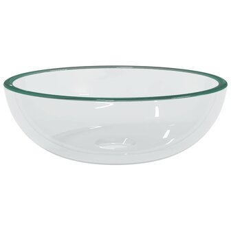 Wasbak 35x12 cm gehard glas transparant 2