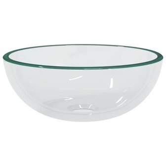 Wasbak 30x12 cm gehard glas transparant 2