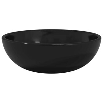 Wasbak 35x12 cm gehard glas zwart 2