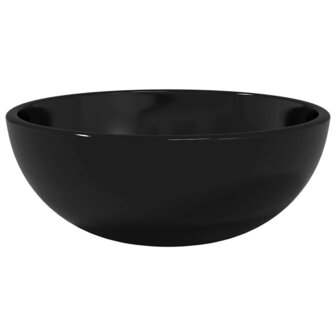 Wasbak 30x12 cm gehard glas zwart 2