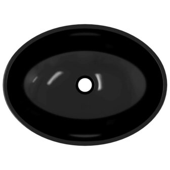 Wasbak 50x37x14 cm glas zwart 5