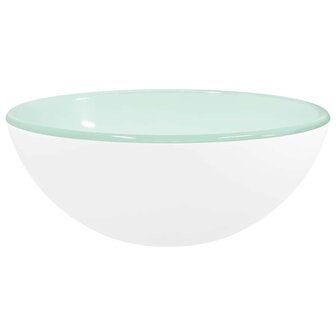 Wasbak 30x12 cm gehard glas wit 2