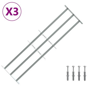 Raamhekwerk met 3 kruislijsten 3 st 2
