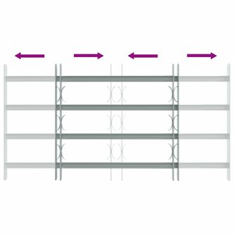 Raamhekwerk met 4 kruisbalken 3 st 6