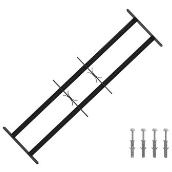 Raamhekwerk met 2 kruisregels 3 st 63-114 cm 1