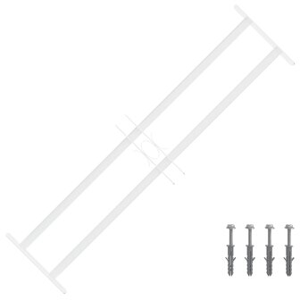 Raamhekwerk met 2 kruisregels 63-114 cm 1