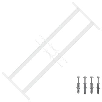 Raamhekwerk met 2 kruisregels 3 st 43-74 cm 1