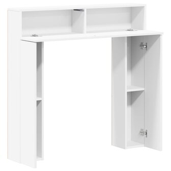 Haardombouw Wit 102 x 18 x 100,5 cm Bewerkt hout 5