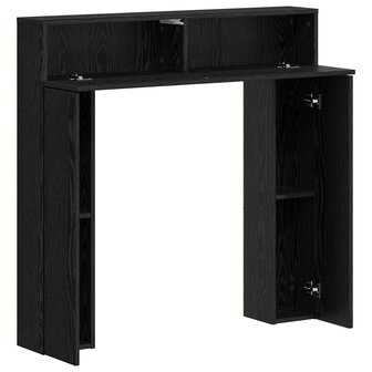 Haardombouw Zwart eiken 102 x 18 x 100,5 cm Bewerkt hout 5