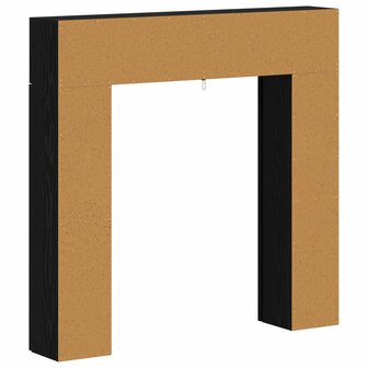 Haardombouw Zwart eiken 102 x 18 x 100,5 cm Bewerkt hout 8