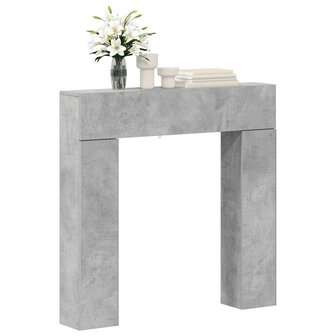 Haardombouw Betongrijs 102 x 18 x 100,5 cm Bewerkt hout 3