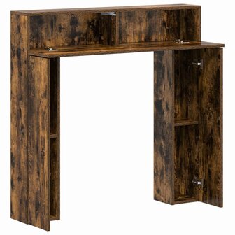 Haardombouw Gerookt eiken 102 x 18 x 100,5 cm Bewerkt hout 5
